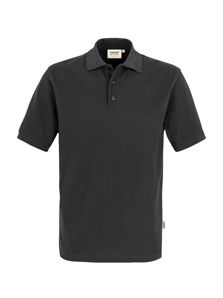 Unisex Polo Performance Mikralinar® Carbon Grey by Hakro -  ChefsCotton
