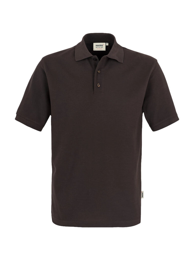 Unisex Polo Performance Mikralinar® Chocolate by Hakro -  ChefsCotton