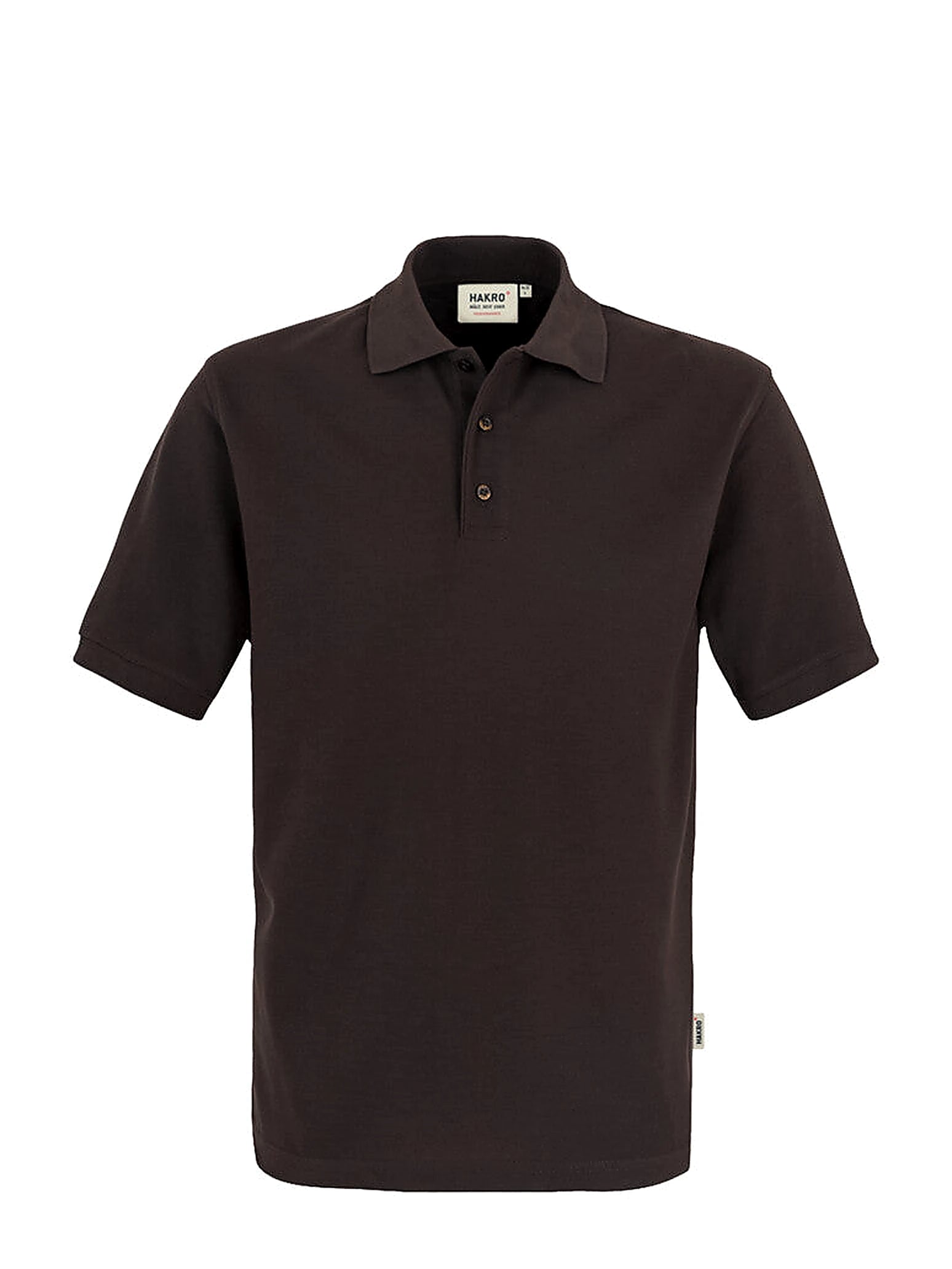 Unisex Polo Performance Mikralinar® Chocolate by Hakro - ChefsCotton