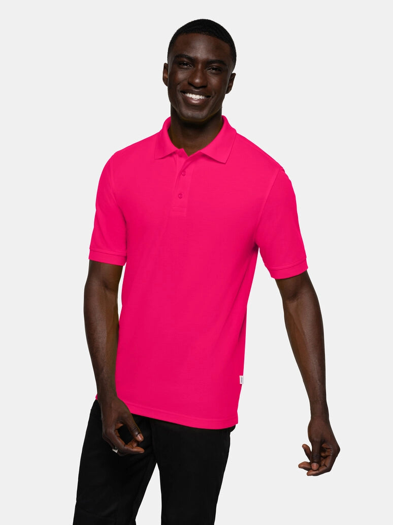 Unisex Polo Performance Mikralinar® Magenta by Hakro -  ChefsCotton