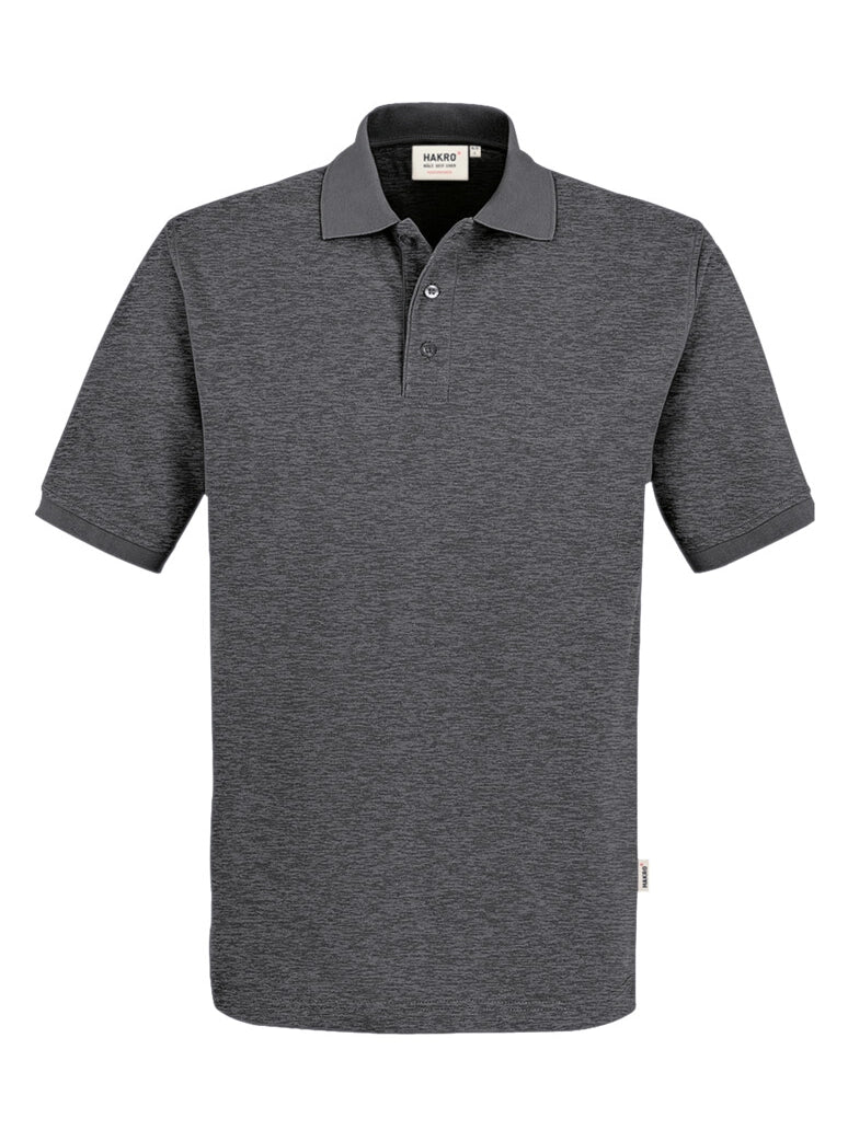 Unisex Polo Performance Mikralinar® Mottled Anthracite by Hakro -  ChefsCotton