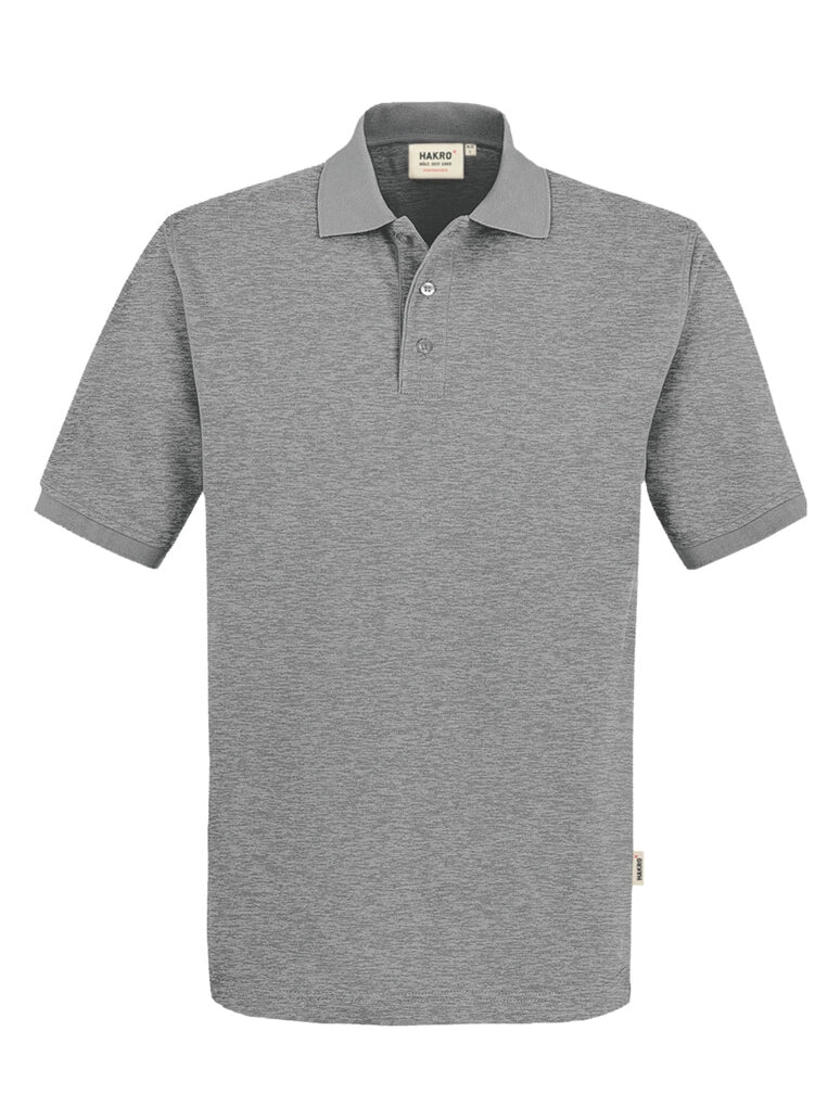 Unisex Polo Performance Mikralinar® Mottled Grey by Hakro -  ChefsCotton