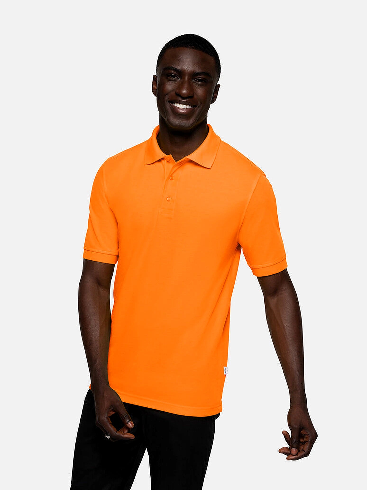 Unisex Polo Performance Mikralinar® Orange by Hakro - ChefsCotton