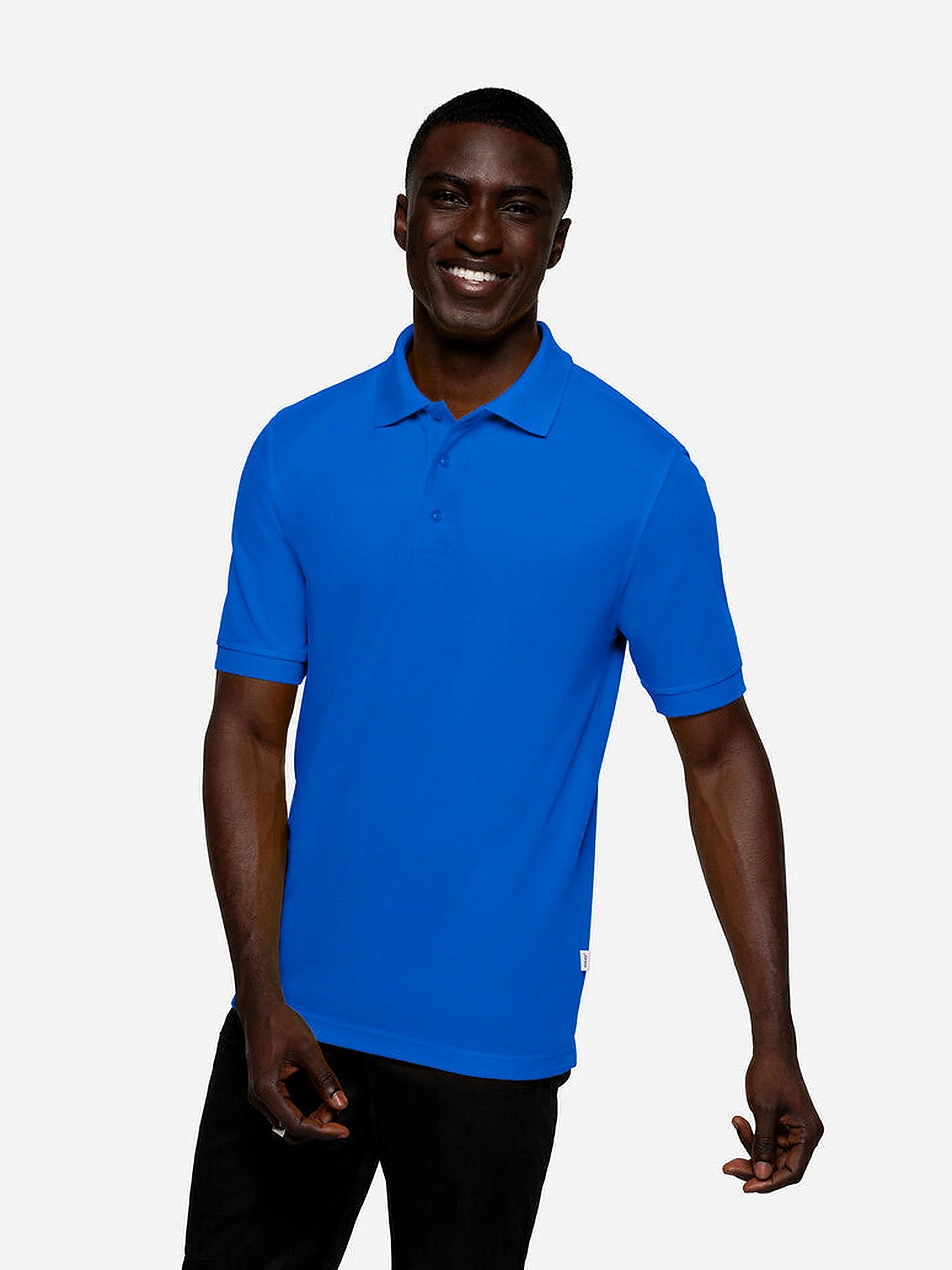Unisex Polo Performance Mikralinar® Ultramarine Blue by Hakro - ChefsCotton