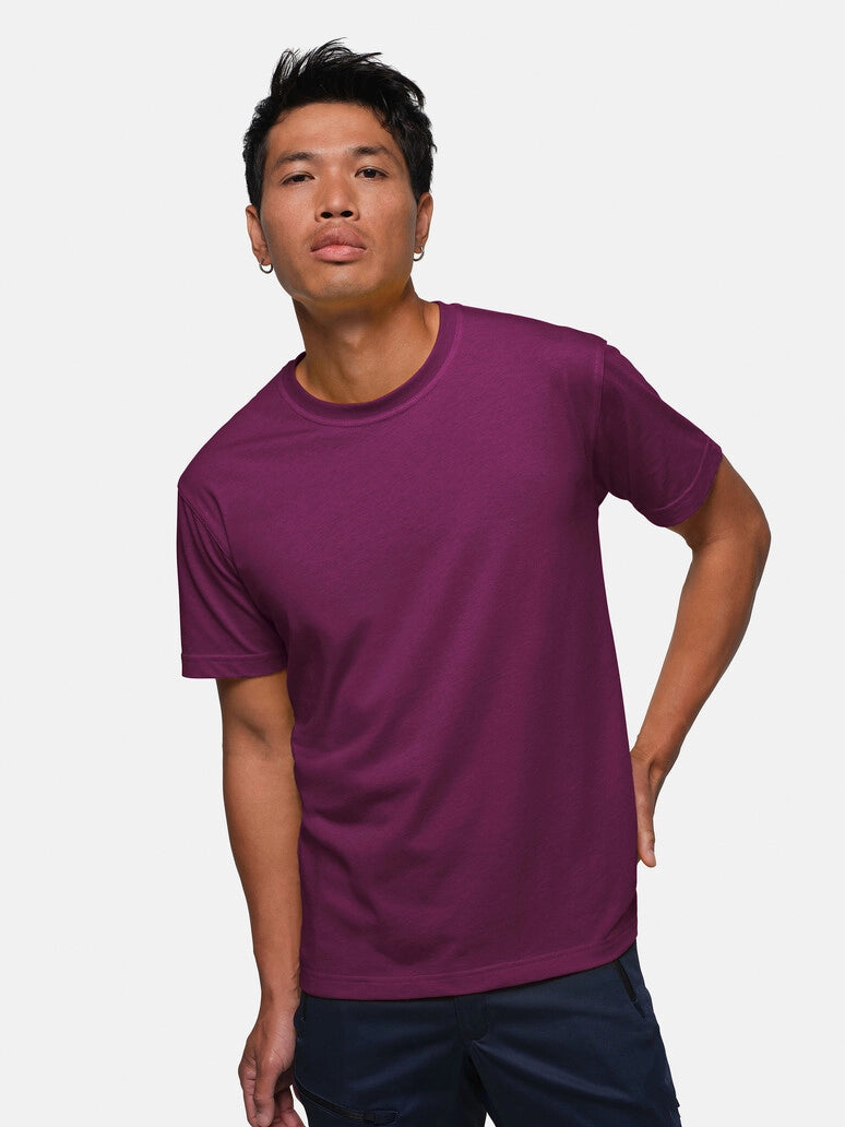Unisex T-Shirt Performance Mikralinar® Aubergine by Hakro -  ChefsCotton