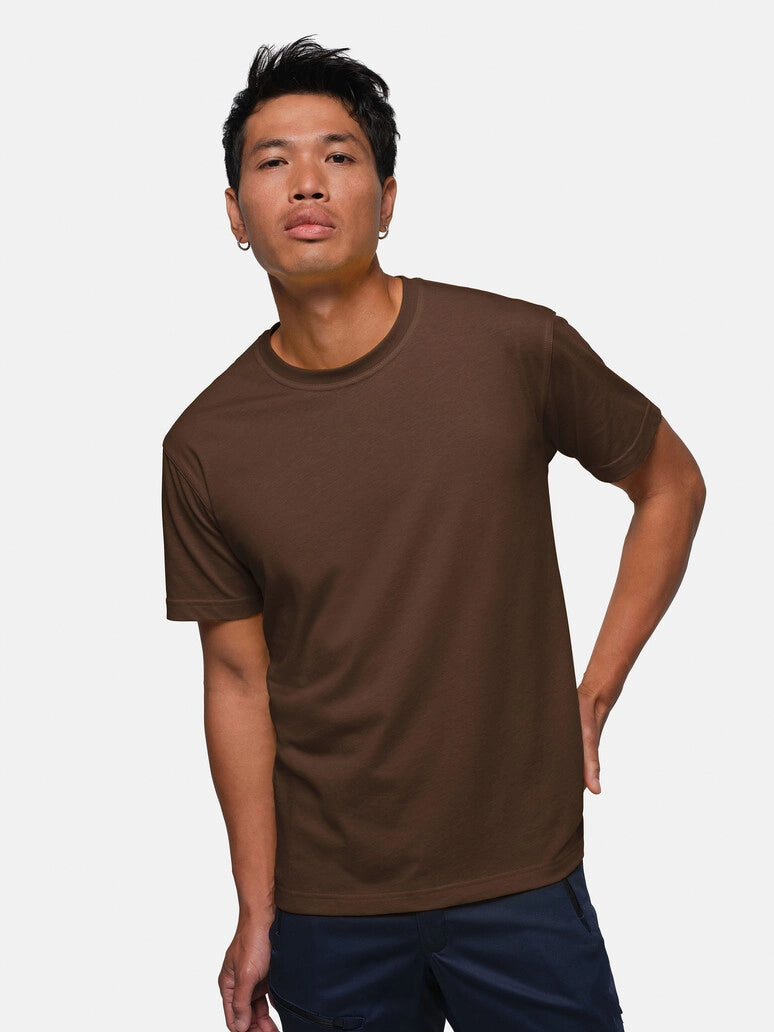 Unisex T-Shirt Performance Mikralinar® Chocolate by Hakro -  ChefsCotton