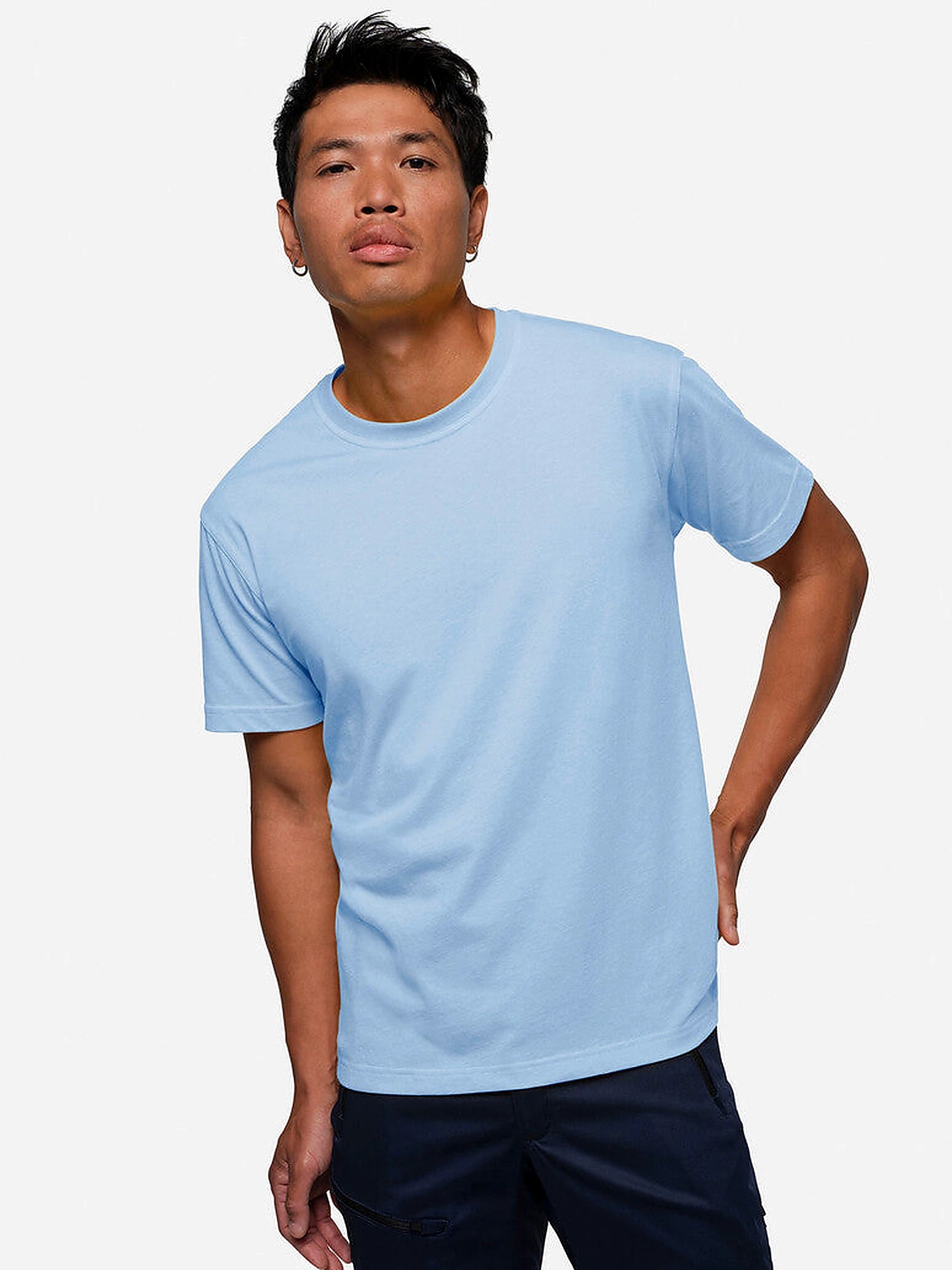 Unisex T-Shirt Performance Mikralinar® Ice Blue by Hakro - ChefsCotton