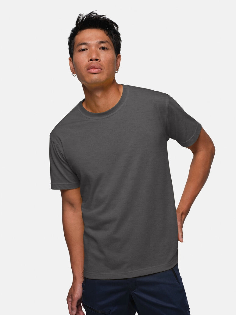 Unisex T-Shirt Performance Mikralinar® Mottled Anthracite by Hakro -  ChefsCotton