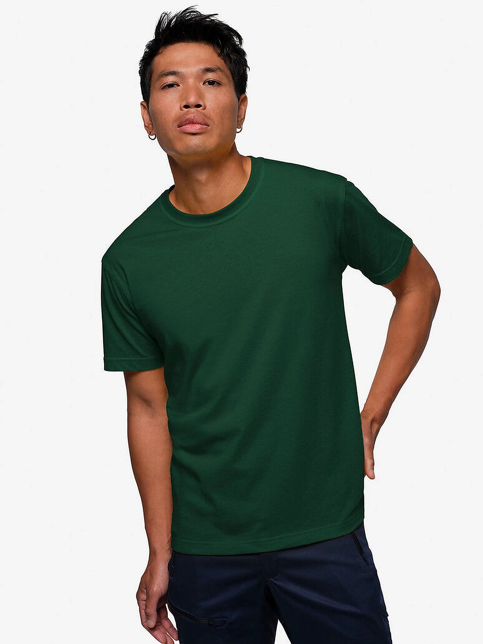 Unisex T-Shirt Performance Mikralinar® Pine Green by Hakro - ChefsCotton