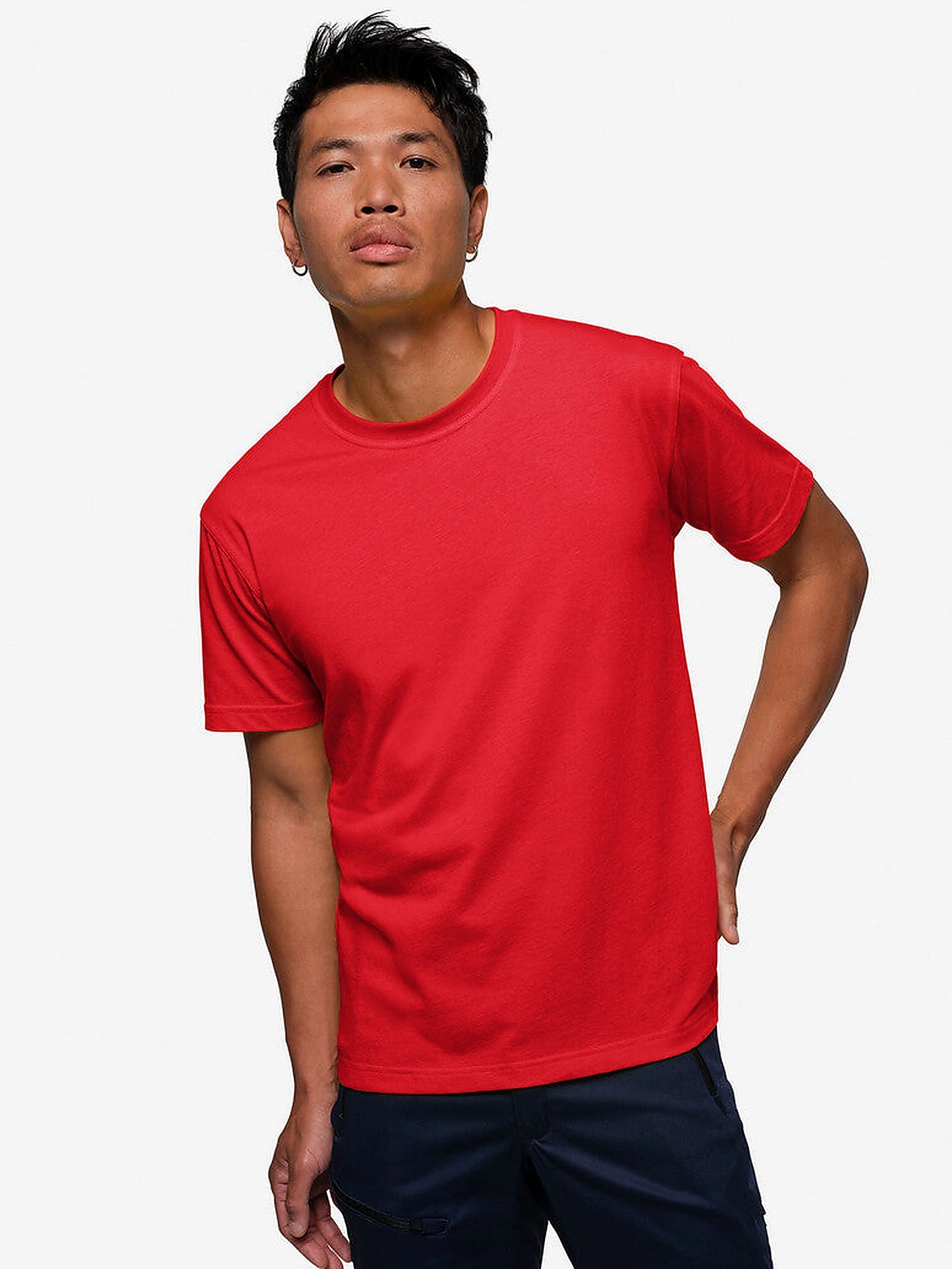 Unisex T-Shirt Performance Mikralinar® Red by Hakro - ChefsCotton
