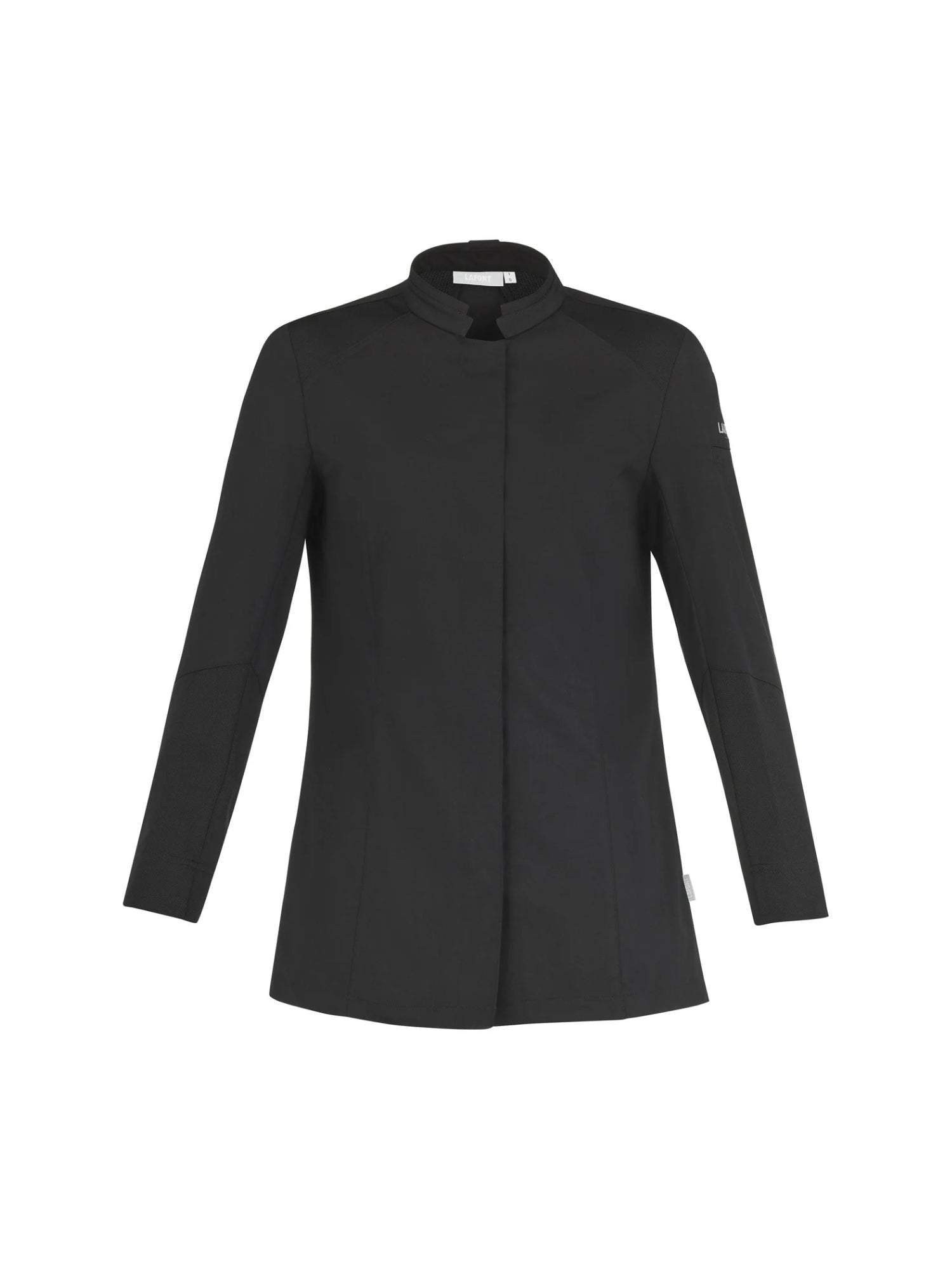 Women Long Sleeve Chef Jacket Marjoram Black by La Font - Get the best deal at ChefsCotton