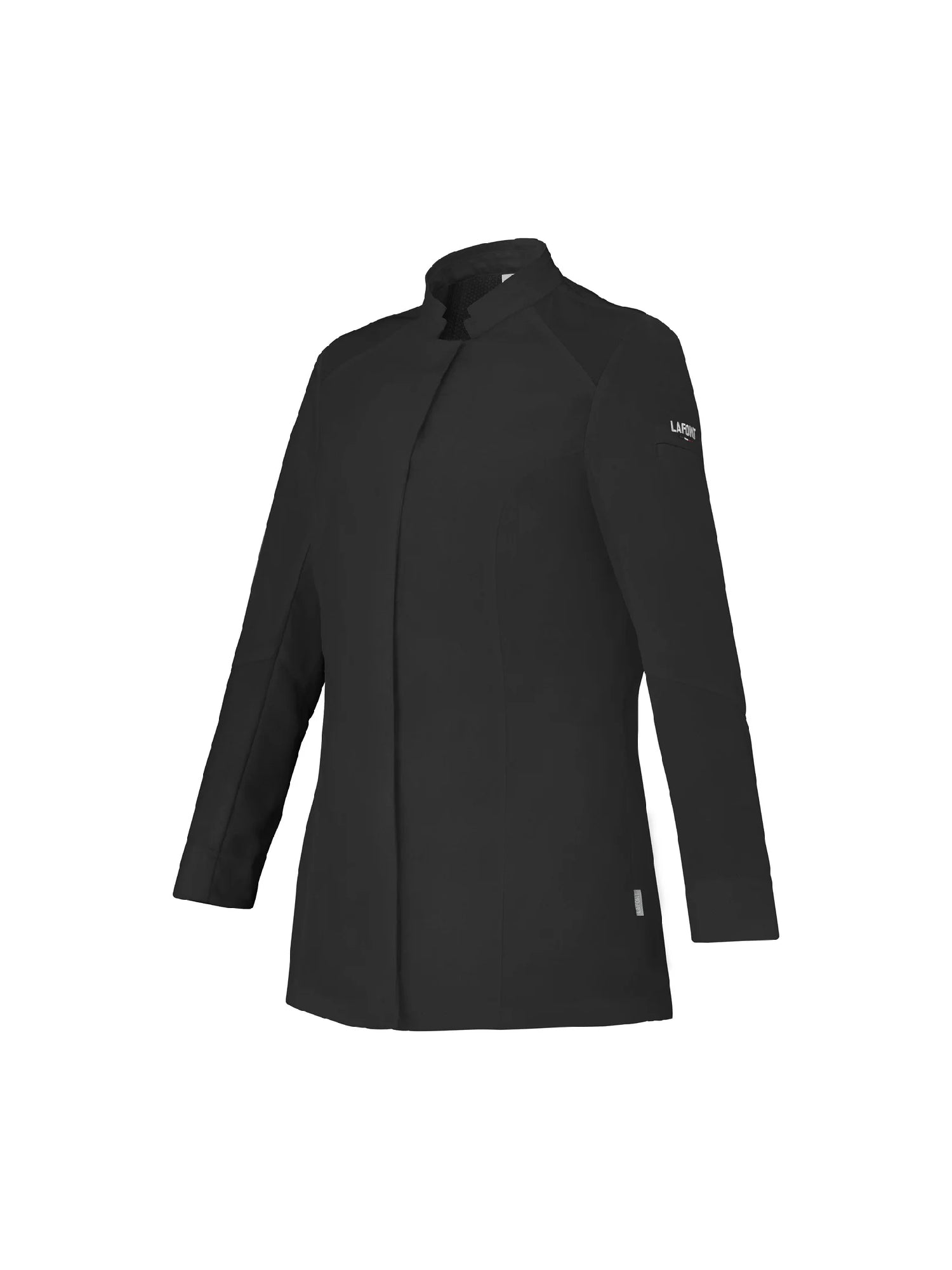 Women Long Sleeve Chef Jacket Marjoram Black by La Font - Get the best deal at ChefsCotton
