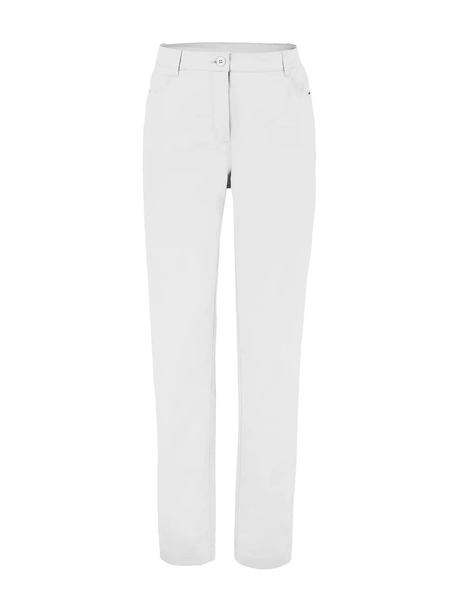 Balard women’s kitchen and service catering pants in White by La Font | ChefsCotton