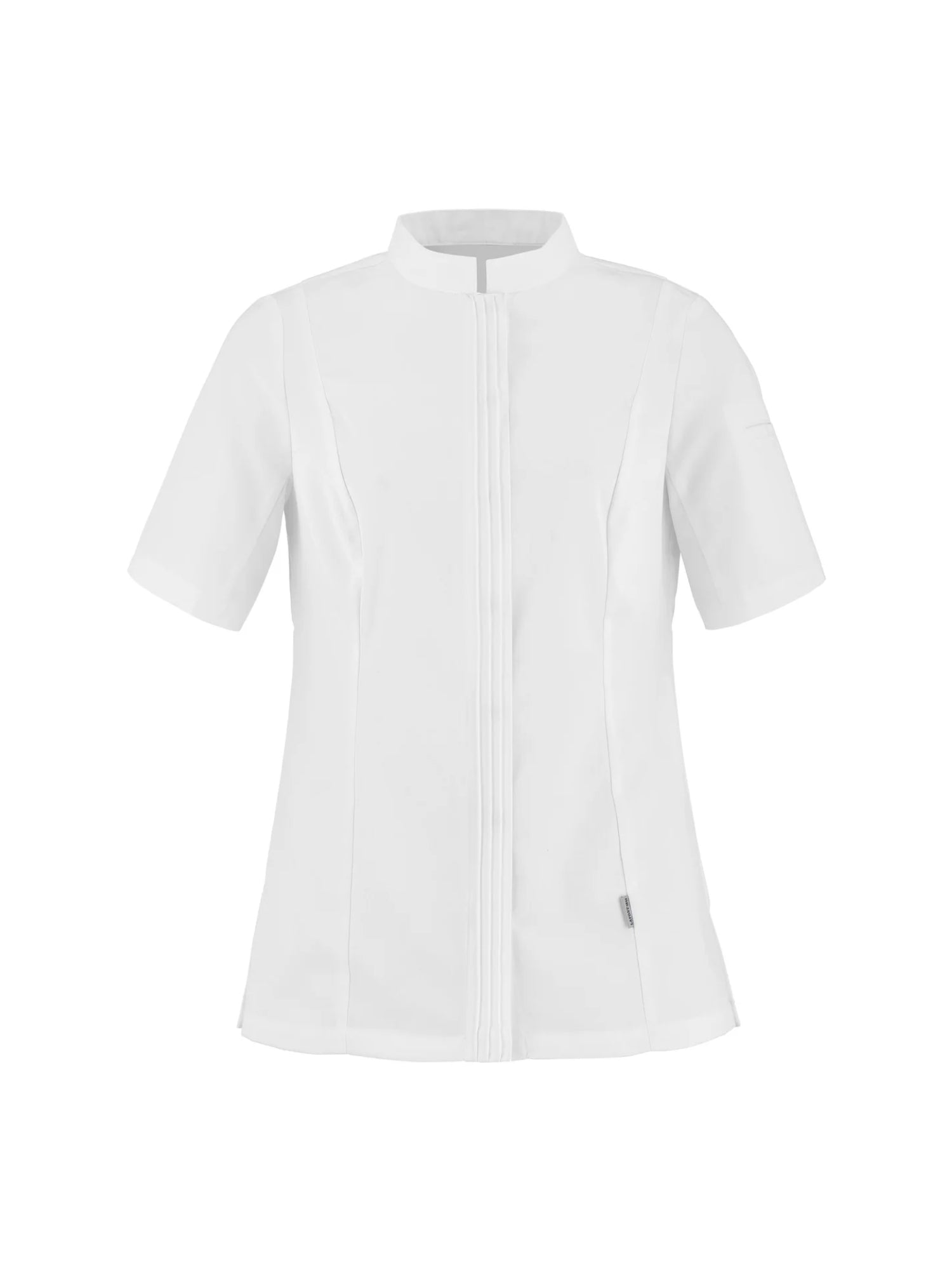 Women's Short-Sleeved Chef Jacket Cristal Pi White by LaFont -  ChefsCotton