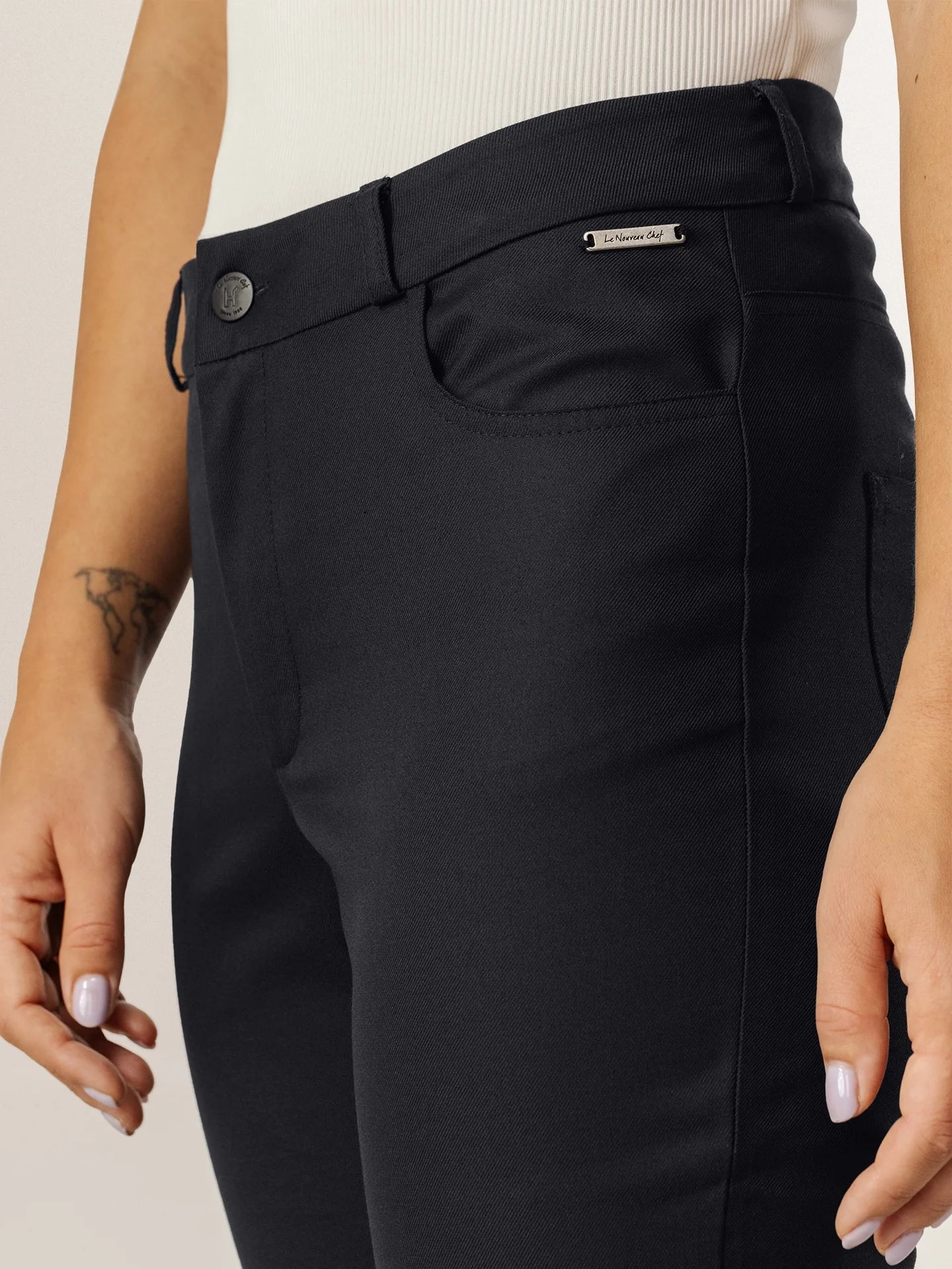 Pants Savannah Black by Le Nouveau Chef -  ChefsCotton