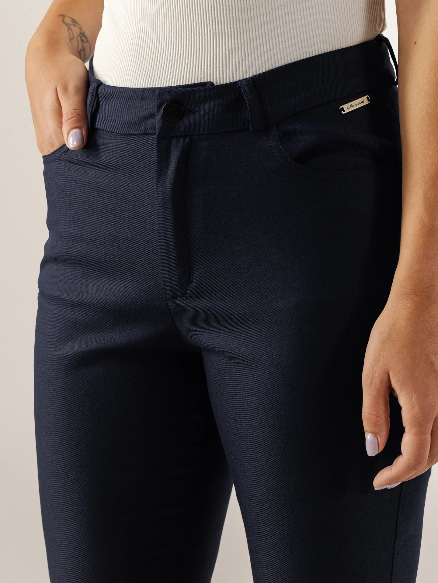 Pants Savannah Deep Blue by Le Nouveau Chef -  ChefsCotton