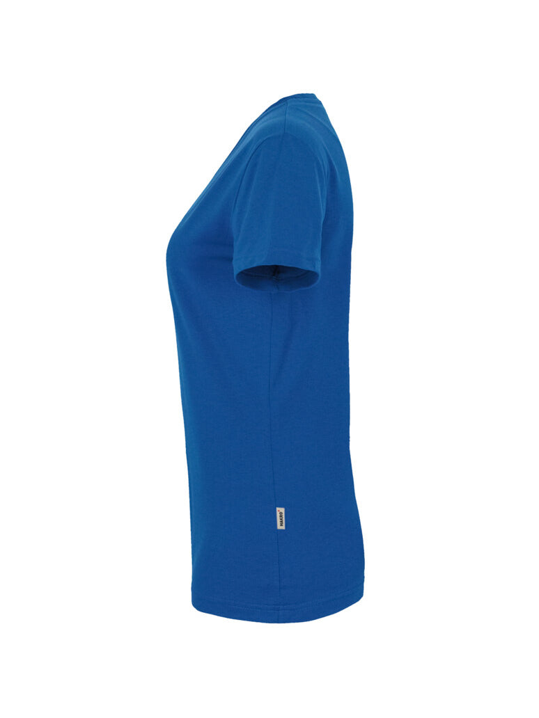 Performance Women V-Shirt Ultramarine Blue by Hakro -  ChefsCotton