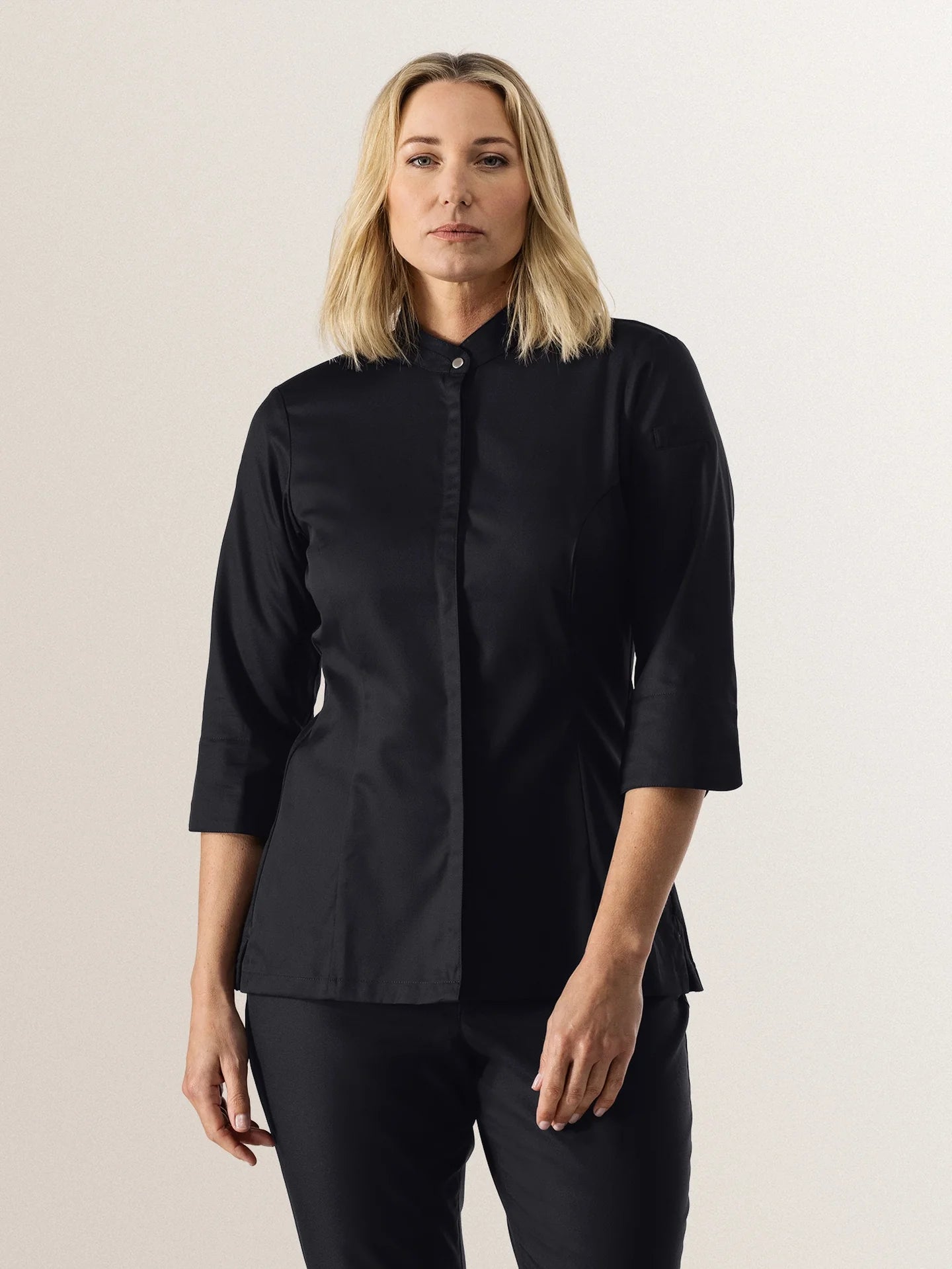 Chef Jacket Esmee Black by Le Nouveau Chef -  ChefsCotton