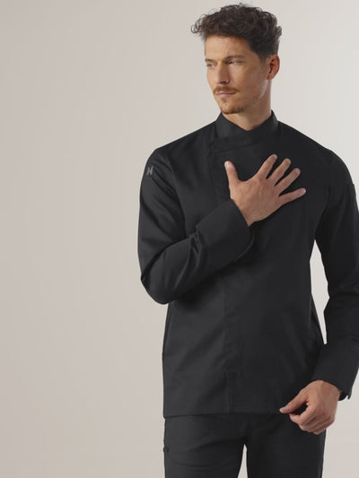 Chef Jacket Arnoux Black by Le Nouveau Chef -  ChefsCotton