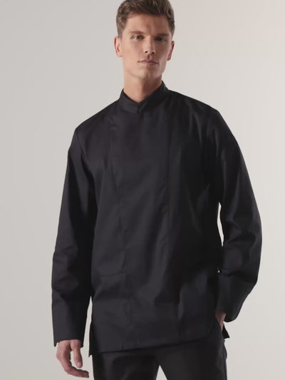 Chef Jacket Dave Black by Le Nouveau Chef -  ChefsCotton