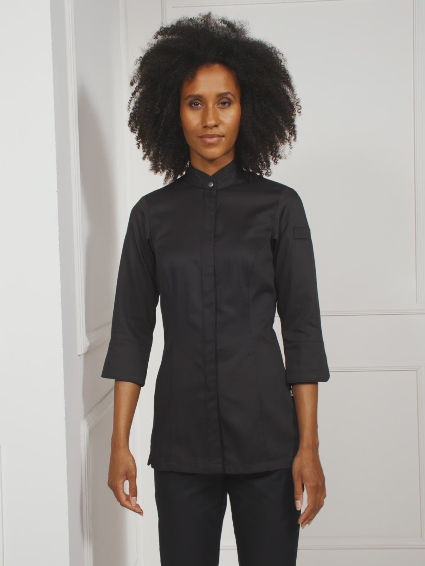 Chef Jacket Esmee Black by Le Nouveau Chef