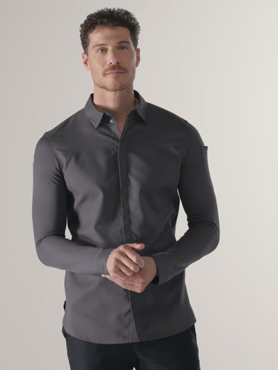 Chef Jacket Fabrice Dark Grey by Le Nouveau Chef -  ChefsCotton