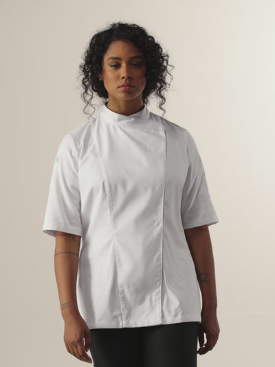 Chef Jacket Brunelle White by Le Nouveau Chef -  ChefsCotton