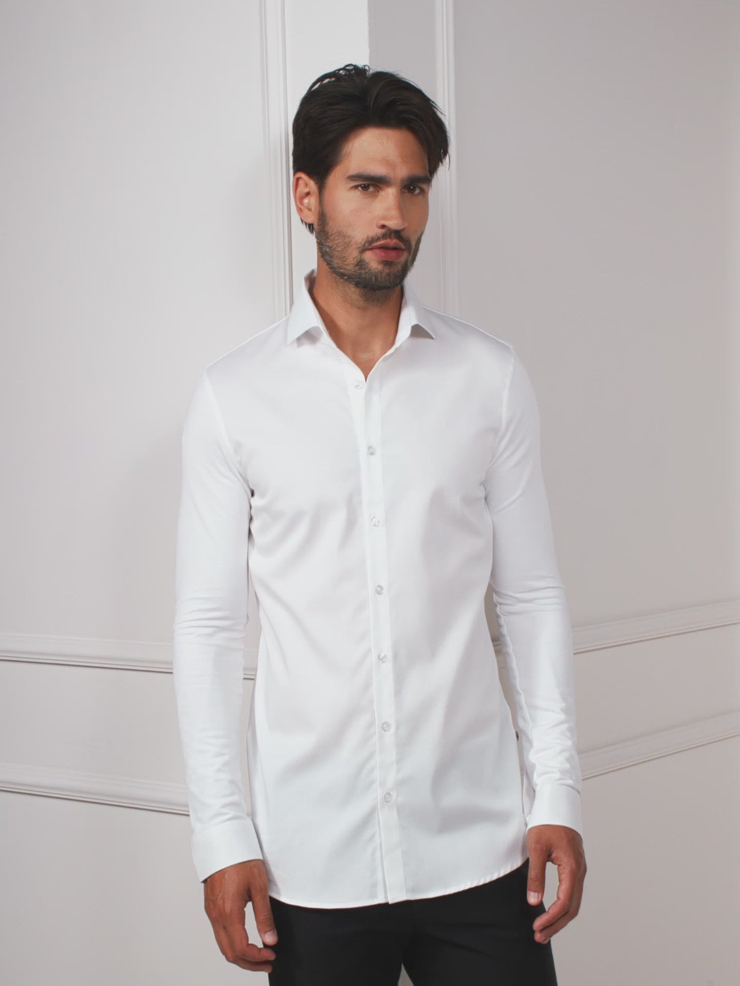 Service Shirt Liam White by Le Nouveau Chef