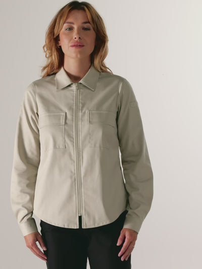 Women's Chef Jacket Mila Stone by Le Nouveau Chef -  ChefsCotton