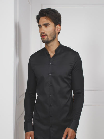 Service Shirt Lucas Black by Le Nouveau Chef