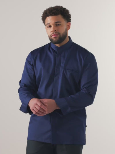 Chef Jacket Alain Patriot Blue by Le Nouveau Chef -  ChefsCotton