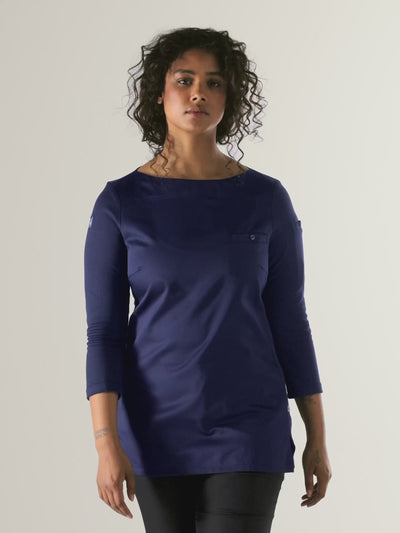 Chef Jacket Evy Patriot Blue by Le Nouveau Chef -  ChefsCotton