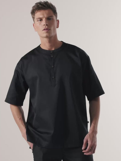 T-shirt Gorgio Black by Le Nouveau Chef -  ChefsCotton