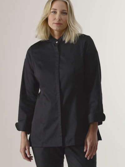 Chef Jacket Venus Black by Le Nouveau Chef -  ChefsCotton