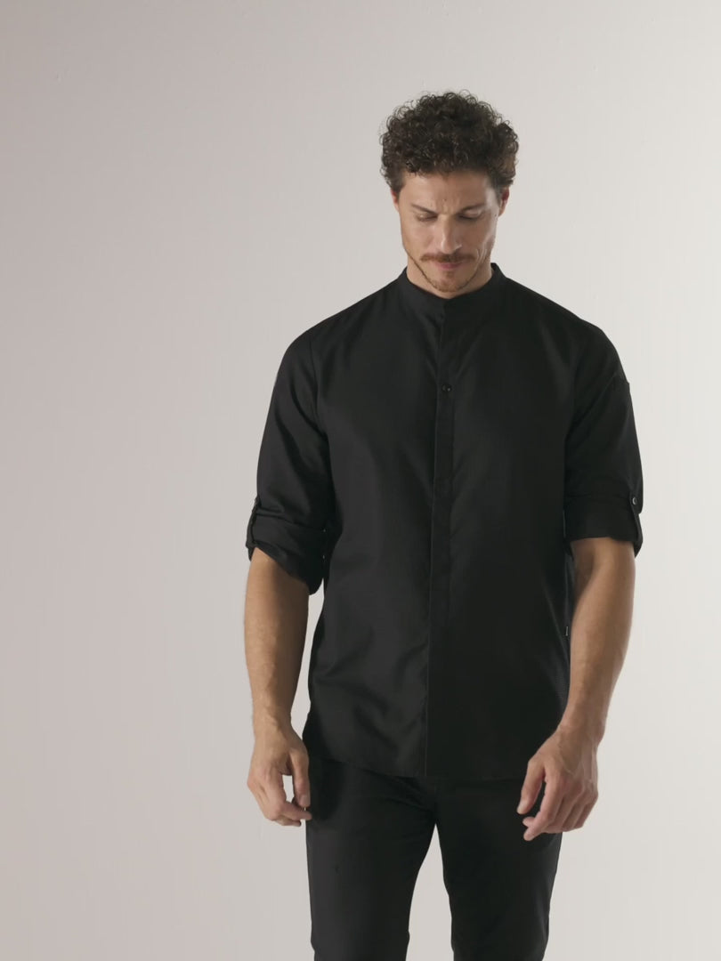 Chef Jacket Chavi Black by Le Nouveau Chef - ChefsCotton