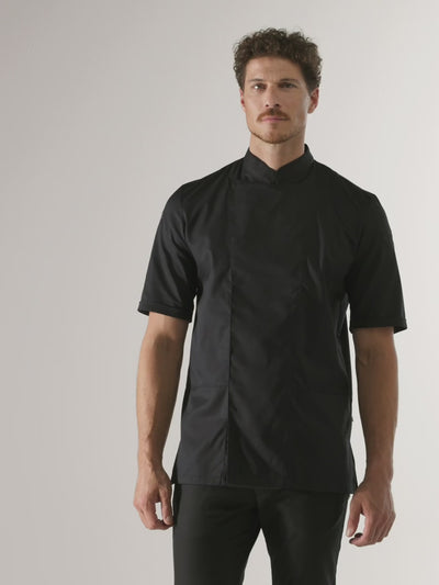 Chef Jacket Melvin Black by Le Nouveau Chef -  ChefsCotton