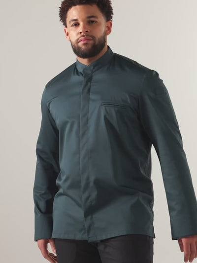 Chef Jacket Alain Petrol by Le Nouveau Chef -  ChefsCotton