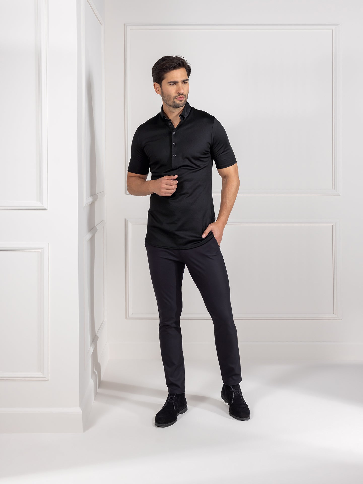 Polo Matteo Black by Le Nouveau Chef -  ChefsCotton