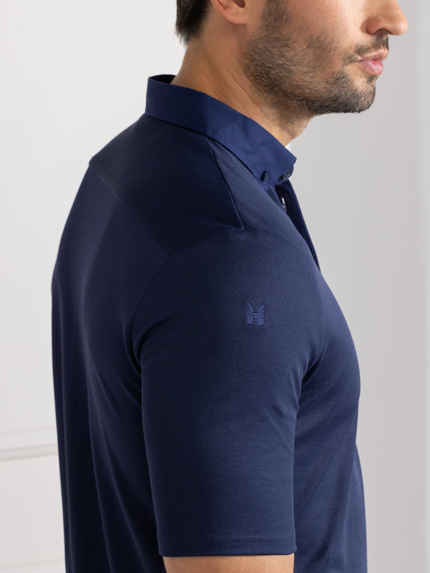 Polo Matteo Patriot Blue by Le Nouveau Chef -  ChefsCotton